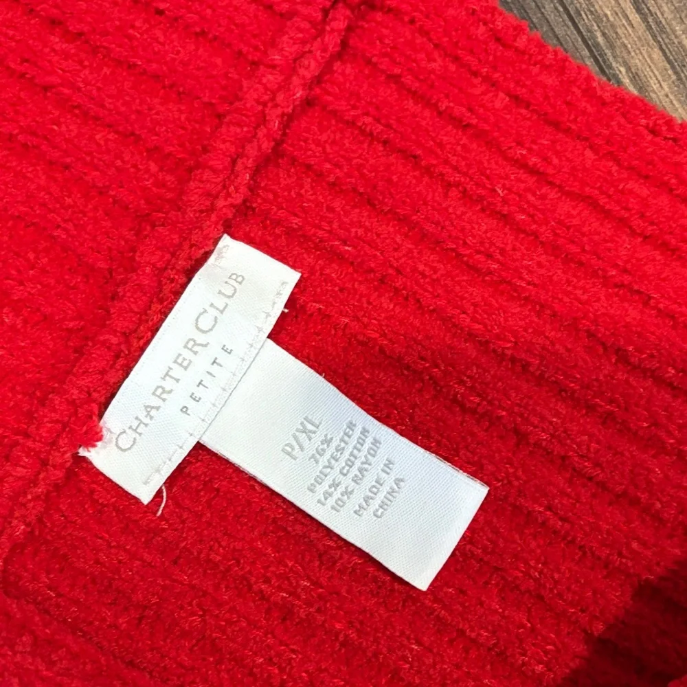 Red Fringe Infinity Scarf by Charter Club (petite/xl)